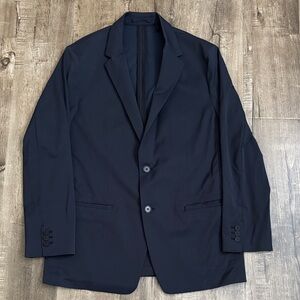 Theory Simons Neoteric Navy Blue Unlined Blazer